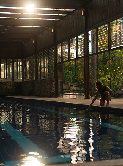 Piscina coberta e climatizada da Reserva