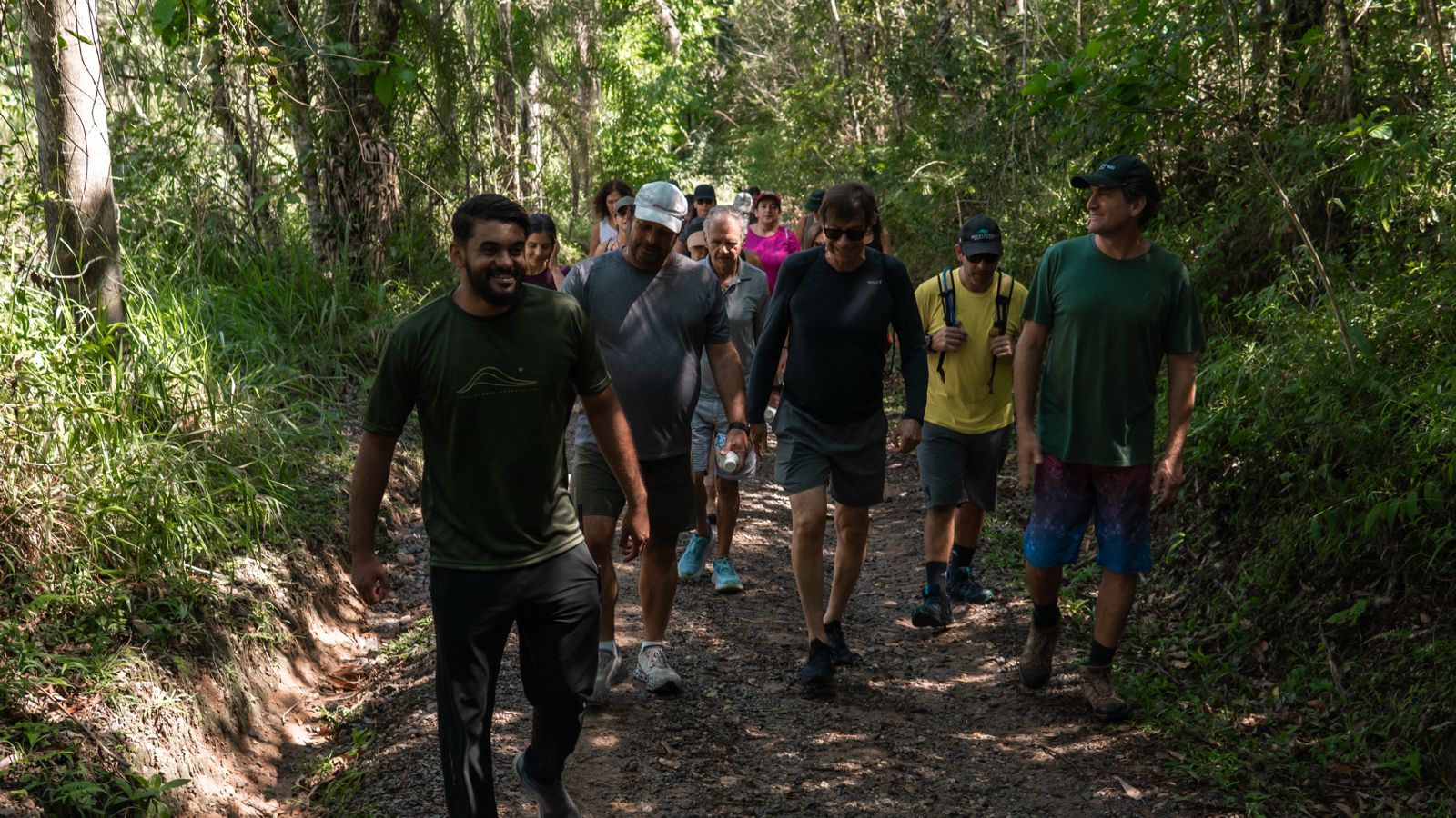 Grupo em visita guiada pelo Circuito do Conhecimento